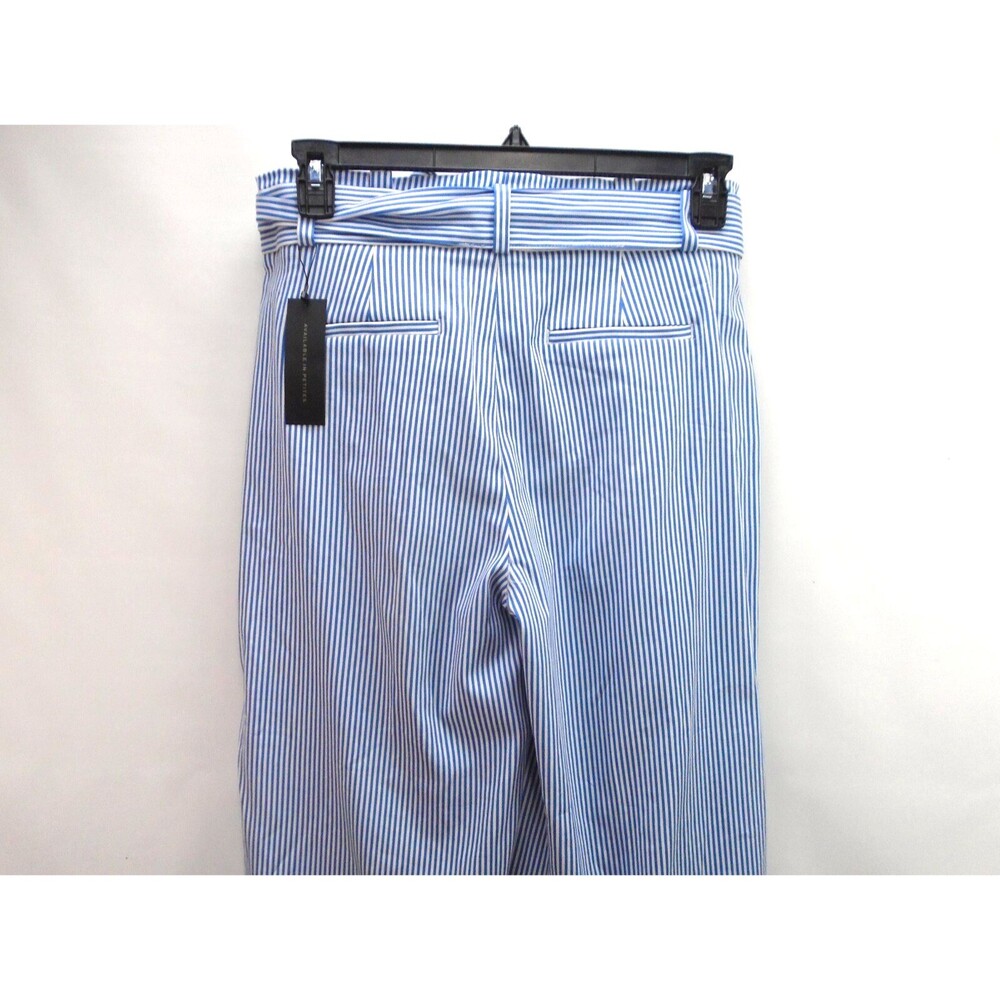Banana Republic Size 8 Striped Tie Waist Boat Pants Wide Leg Blake Crop - Picture 5 of 9